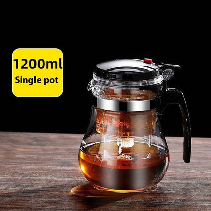 High Temperature Resistant Elegant Household One-click Filtering Tea Cup - Teapots | Buy Online in UK