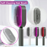 Self-Cleaning Hair Brush for Women – One-Key Cleaning, Anti-Static Hair Loss Comb - Hair Combs | Buy Online in UK