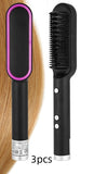 New 2-in-1 Hair Straightener & Curling Tong – Dual-purpose Electric Hair Brush - Straightening Brushes | Buy Online in UK