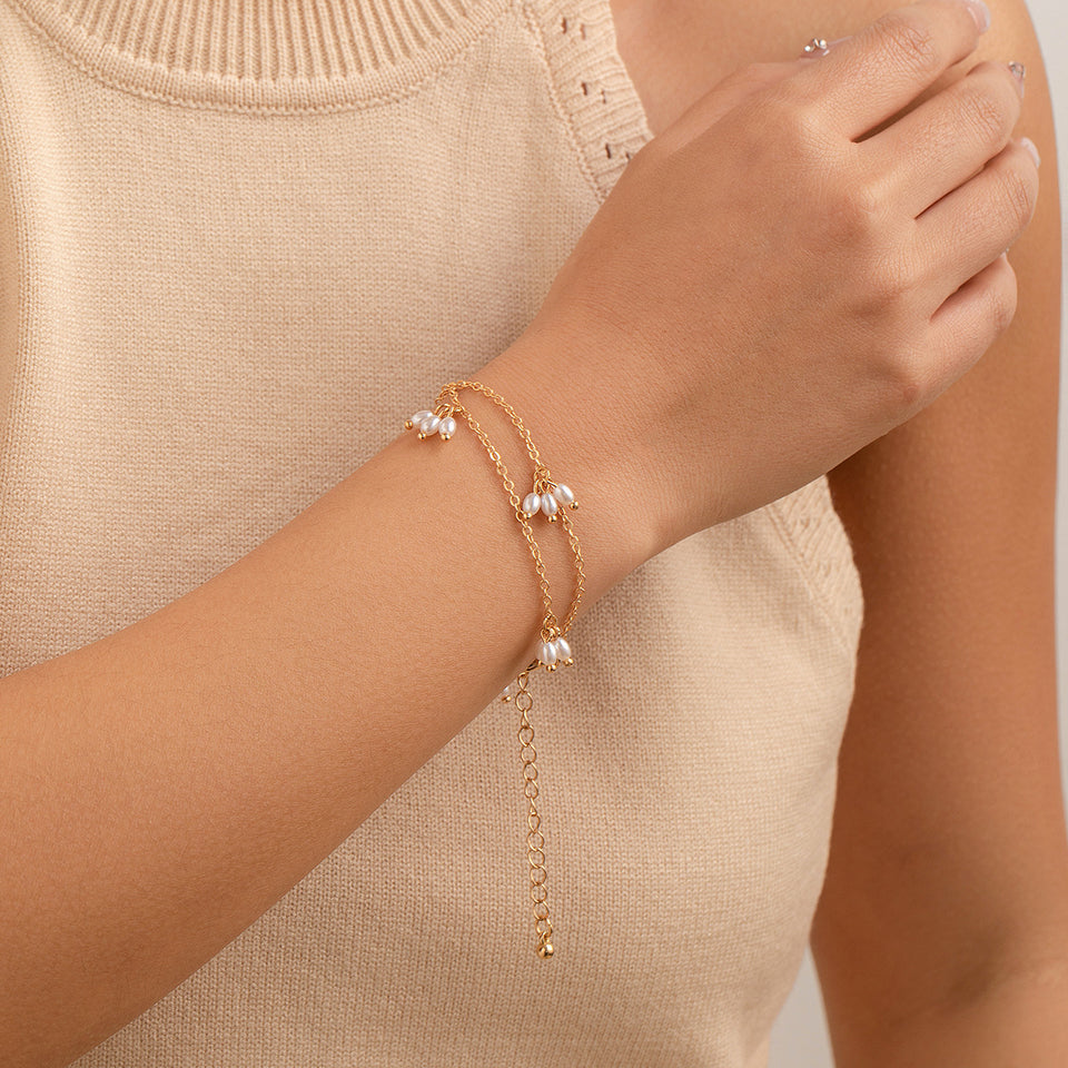 Simple Pearl Necklace Double-layer Necklace