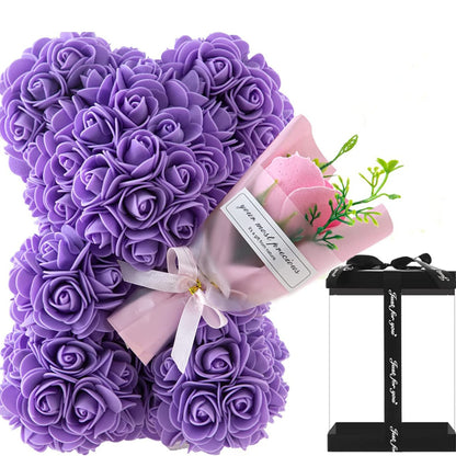 Preserved roses, rose bear flowers - Power Adapters & Chargers | Buy Online in UK