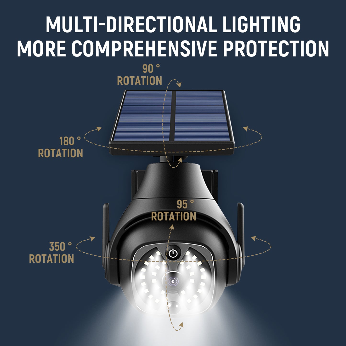 Solar Powered Outdoor Courtyard Lights, Household Lighting Lights Human Sensing Lights Outdoor Waterproof Street Lights Balcony Solar Wall Lights
