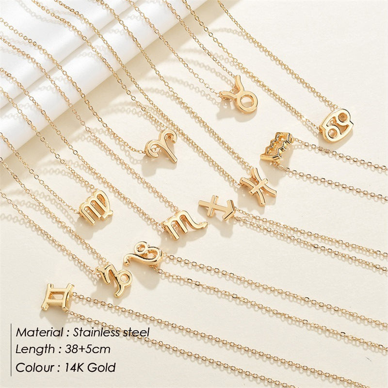 Zodiac Pendant Necklace for Women | Star Sign Gift