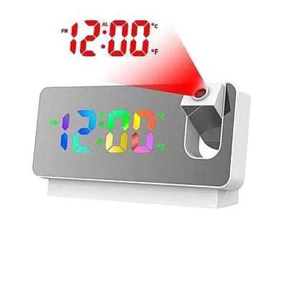 Rechargeable projection alarm clock