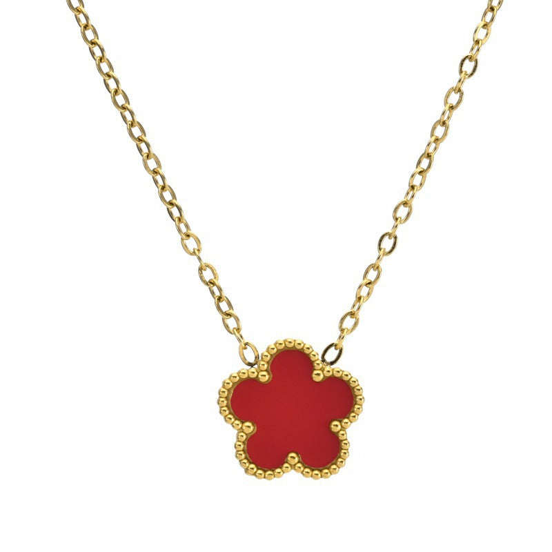 Clover Five-Petal Bracelet Jewelry – Lucky Flower Charm Bracelet for Women