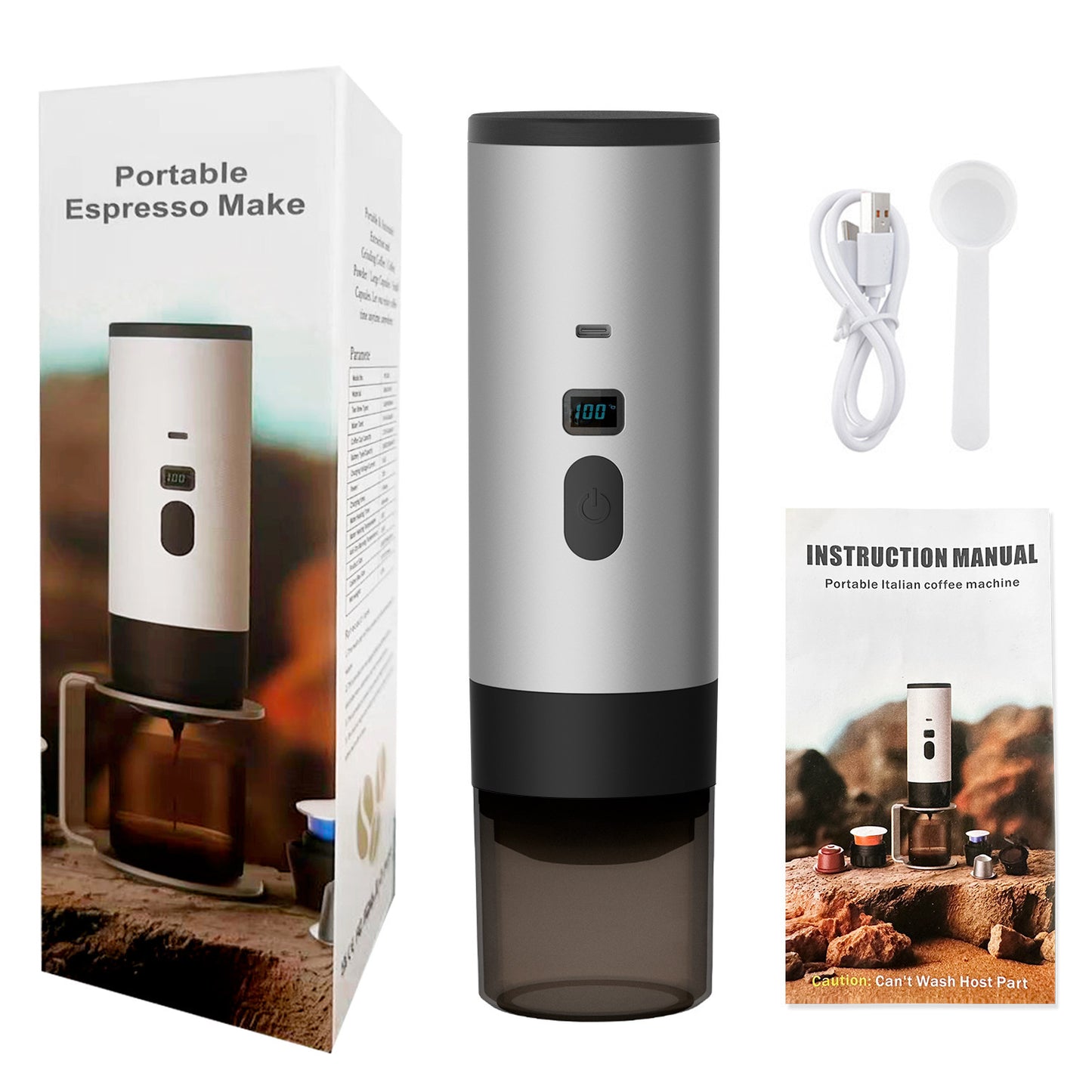 Buy Wireless Portable Espresso Machine for Car & Travel – Electric Capsule Coffee Maker in UK - High Quality Espresso Machines