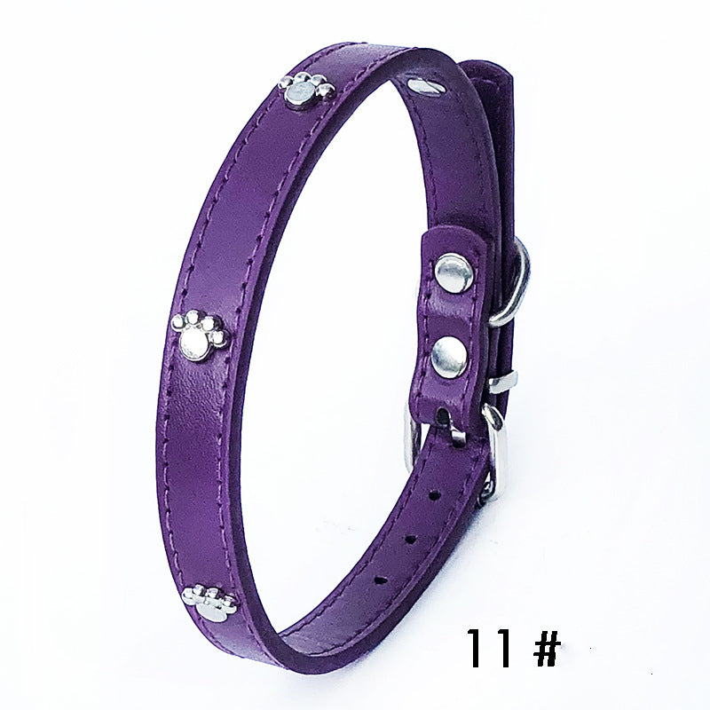 Pack Of 10 1.5 Leather Collars Dog Collars, PU Collars