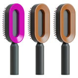 Self-Cleaning Hair Brush for Women – One-Key Cleaning, Anti-Static Hair Loss Comb - Hair Combs | Buy Online in UK