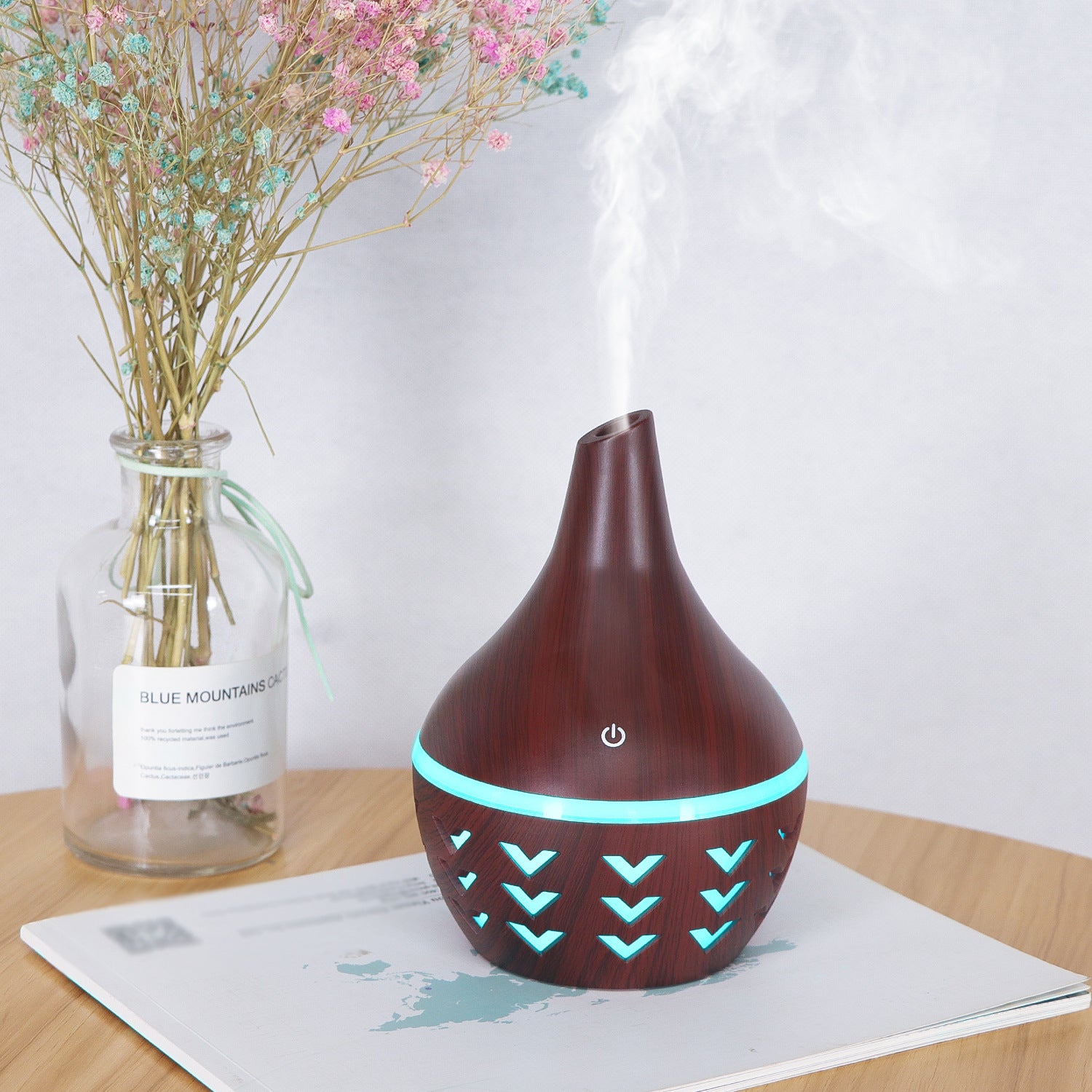 Buy Mini USB Car Humidifier Portable Ultrasonic Air Purifier LED Mist Diffuser UK in UK - High Quality Humidifiers