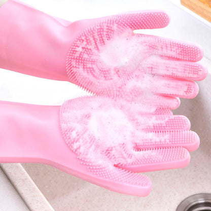 Pet Silicone Bath and Grooming Gloves - Gloves | Buy Online in UK