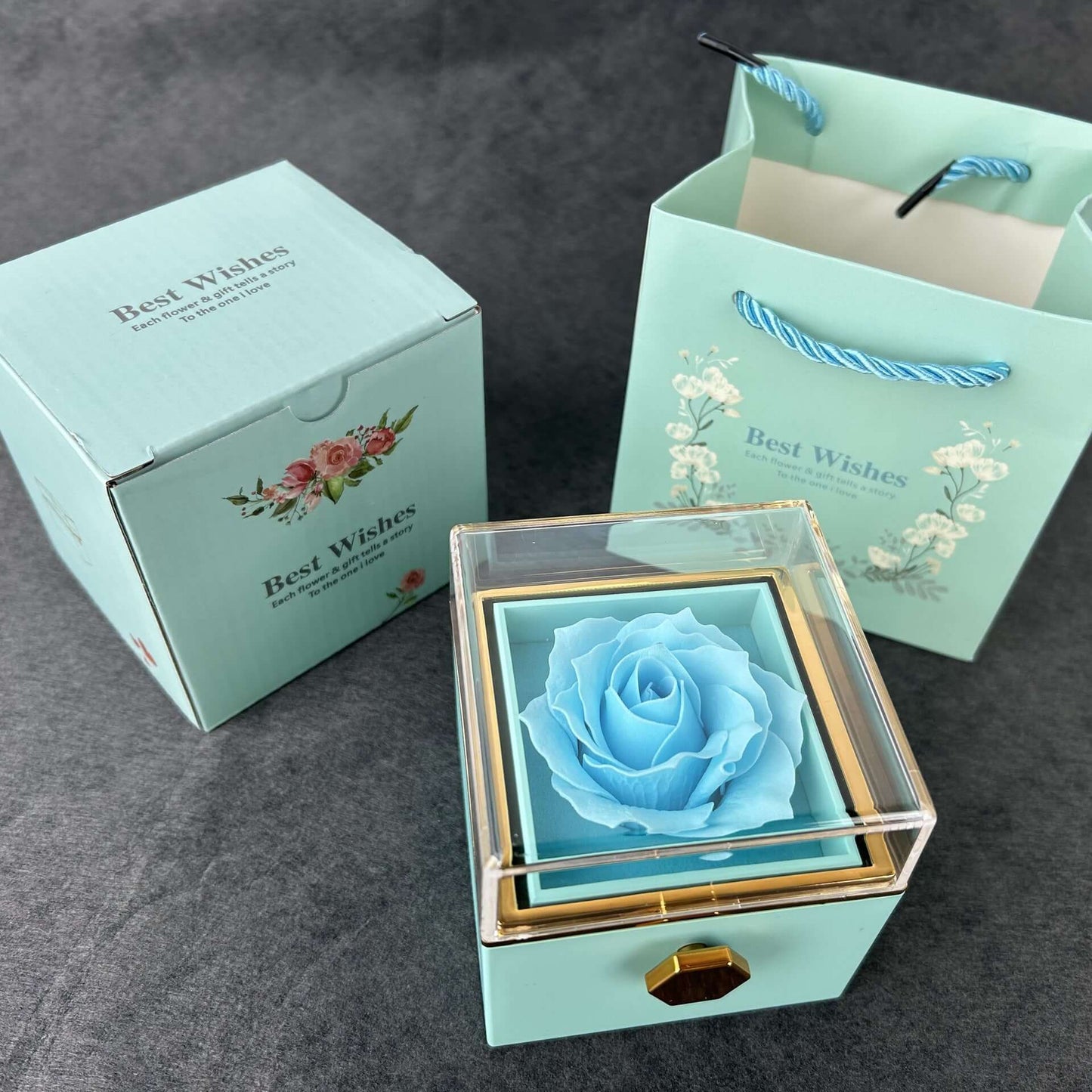 Buy Rotating Jewelry Box Organizer with Mirror & LED | 360° Storage Case in UK - High Quality Jewelry Boxes