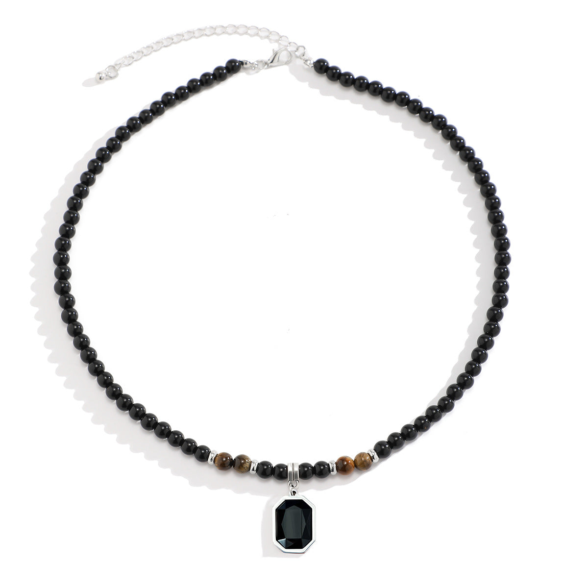 Geometric Beaded Necklace for Men - Necklaces | Buy Online in UK