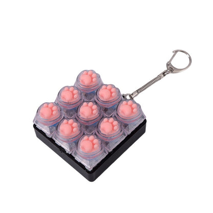 Soft silicone cat paw keycap keychain - Keychains | Buy Online in UK