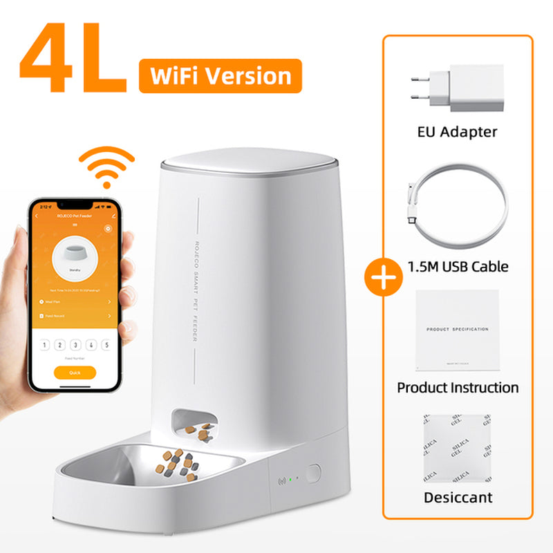 4L Automatic Pet Feeder Cat Food Dispenser Accessorie - Automatic Feeders | Buy Online in UK