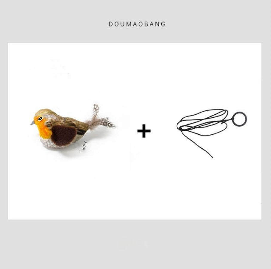 Cute Bird Design Cat Teaser Toy, SimulationParrot Cat Teaser Toy - Animals & Pet Supplies | Buy Online in UK