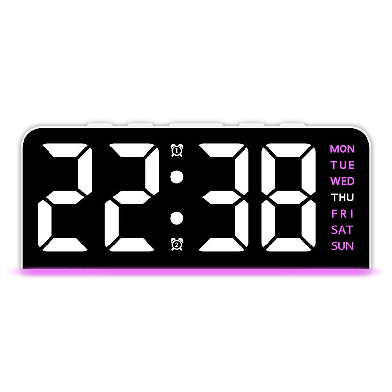 LED Digital Alarm Clock with Date Display