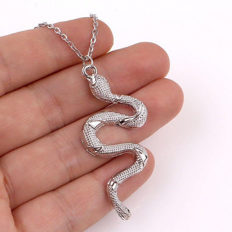 Popular Jewelry Snake-Shaped Element Necklace Personalized Fashion Retro - Necklaces | Buy Online in UK