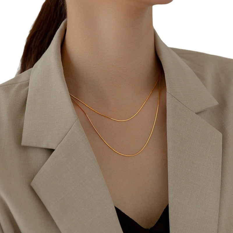 Gold and Silver Clavicle Chains for Women – Elegant Collarbone Necklace Jewelry