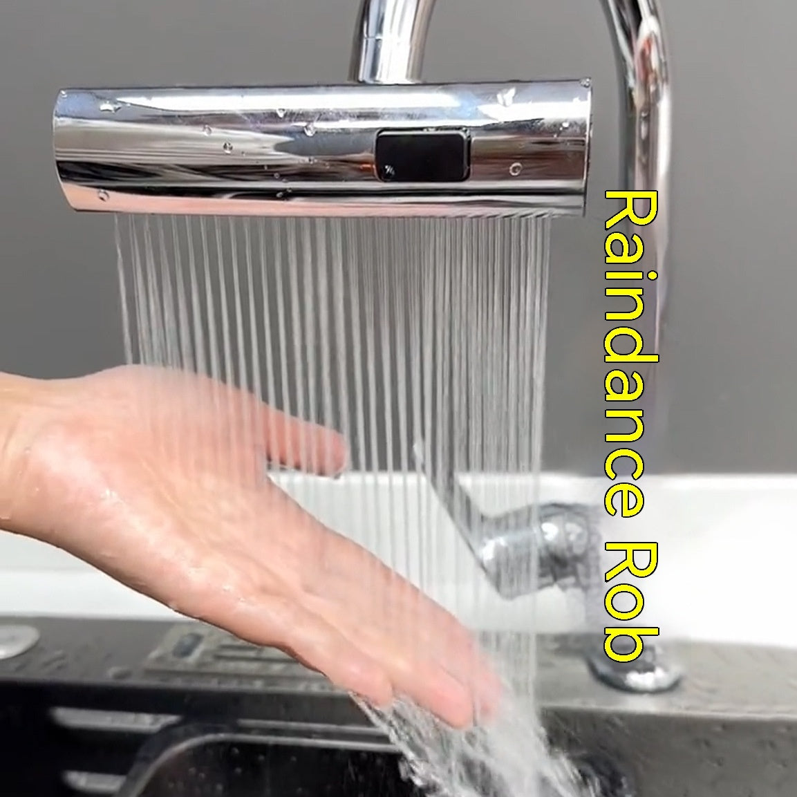 Universal Rotating Waterfall Faucet Nozzle – Splash‑Proof Bubbler Extension for Kitchen Sink - Faucet Accessories | Buy Online in UK