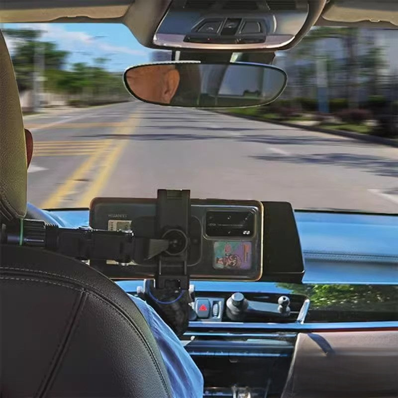 Adjustable Car Rearview Mirror Phone Mount