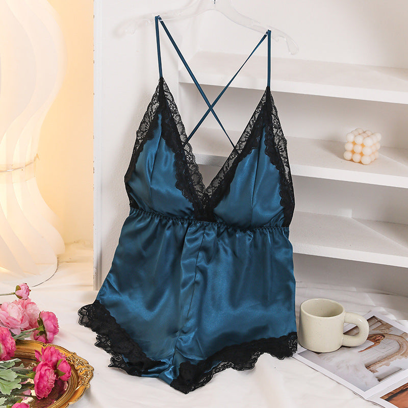 Lightweight Ice Silk Pajamas | Breathable Summer Sleepwear UK - Nightgowns | Buy Online in UK