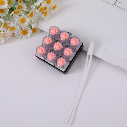 Soft silicone cat paw keycap keychain - Keychains | Buy Online in UK