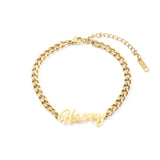 Personalised Letter Bracelet Anklet for Women Gift