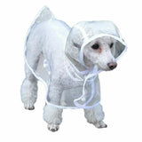 Dog Puppy Rain Coat PVC Waterproof Clear Transparent Pet Hooded Jacket - Pet Rain Coats | Buy Online in UK