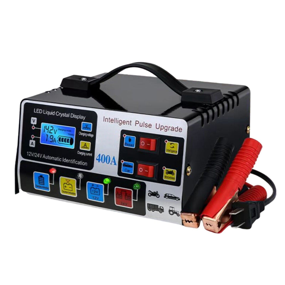 400W Heavy Duty Smart Car Battery Charger Automatic Pulse Repair Trickle UK - Vehicle Battery Chargers | Buy Online in UK