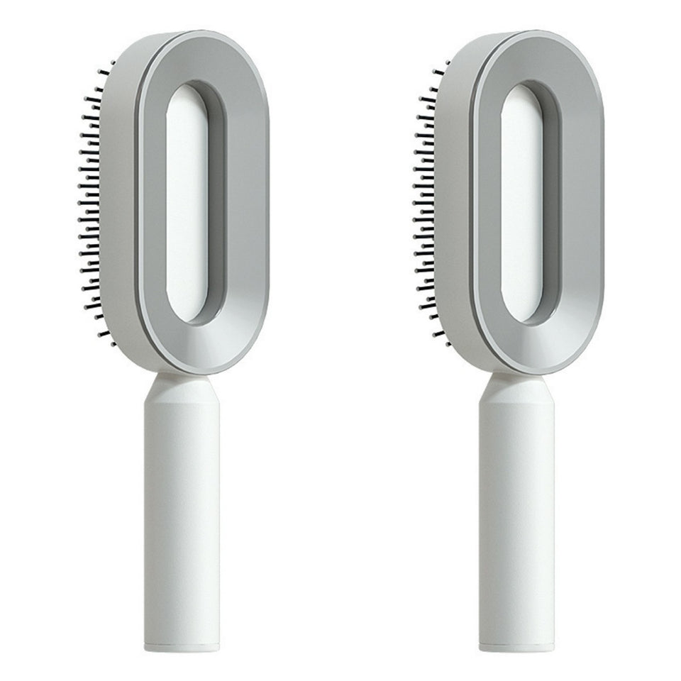 Self-Cleaning Hair Brush for Women – One-Key Cleaning, Anti-Static Hair Loss Comb - Hair Combs | Buy Online in UK