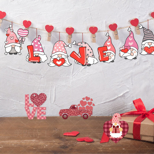 Valentine's Day Decoration Paper Ornaments - Decorative Pom-Poms | Buy Online in UK