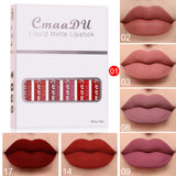 6 Boxes Matte Non-stick Waterproof Lipstick – Long Lasting Lip Gloss Set - Lipsticks | Buy Online in UK