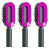 Self-Cleaning Hair Brush for Women – One-Key Cleaning, Anti-Static Hair Loss Comb - Hair Combs | Buy Online in UK