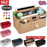 Women Ace Organizer Handbag Felt Travel Bag Insert Liner Makeup Organiser Pouch - Handbag & Wallet Accessories | Buy Online in UK