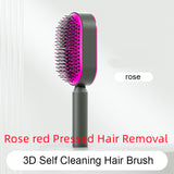 Self-Cleaning Hair Brush for Women – One-Key Cleaning, Anti-Static Hair Loss Comb - Hair Combs | Buy Online in UK