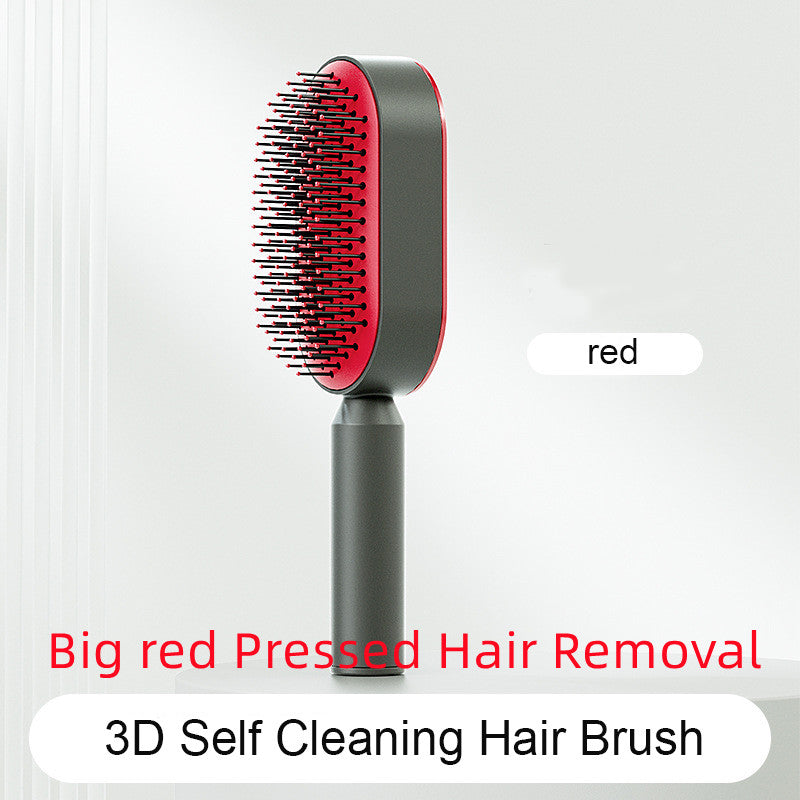 Self-Cleaning Hair Brush for Women – One-Key Cleaning, Anti-Static Hair Loss Comb - Hair Combs | Buy Online in UK