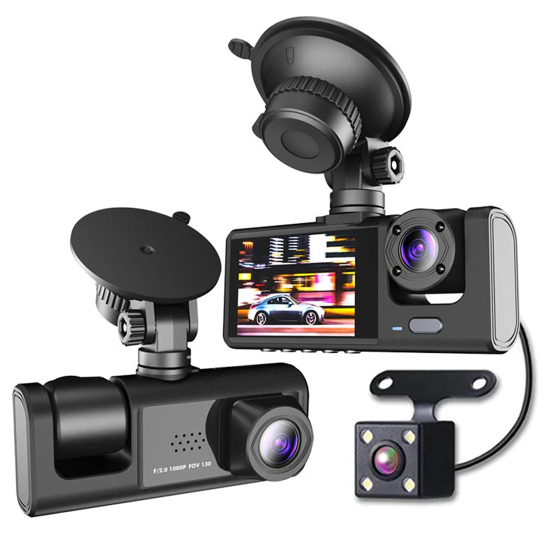 Car Dual Lens Dash Cam HD 1080P Front & Rear Inside Video Recorder with G-Sensor - Dash Video Cameras | Buy Online in UK