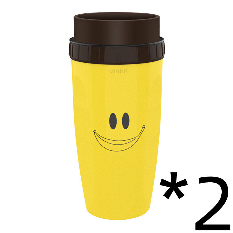 Portable Twist Tumbler – Double‑Insulated No‑Cover Cup with Straw for Children & Adults - Tumblers | Buy Online in UK