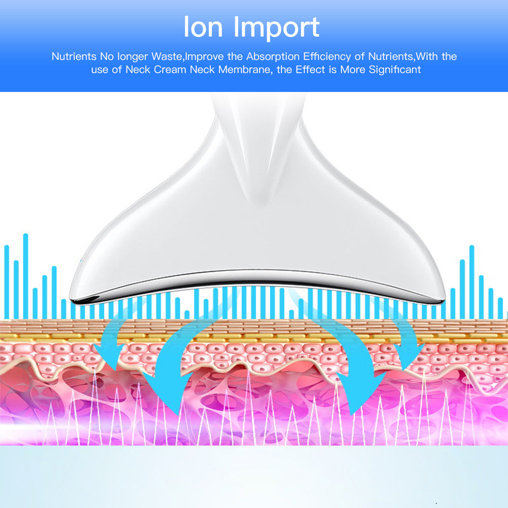 EMS Microcurrent Neck & Face Beauty Device – LED Photon Therapy for Skin Tightening - Skin Care Tools | Buy Online in UK