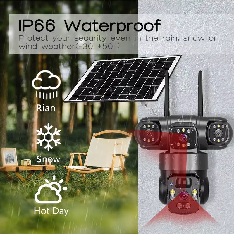 Buy Solar Security Camera Outdoor WiFi HD Waterproof CCTV UK in UK - High Quality Surveillance Cameras