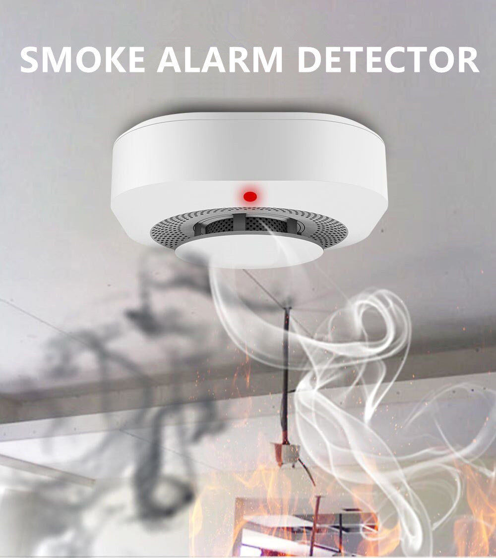 （4 Pack）Smoke Alarm Fire Protection Home Security System Smoke Alarm