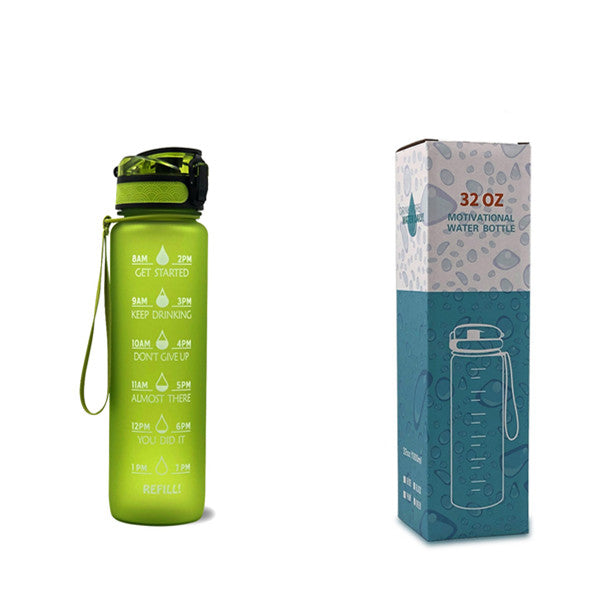 1L Tritan Motivational Water Bottle with Time Marker – Leakproof Sports Bottle (UK) - Water Bottles | Buy Online in UK