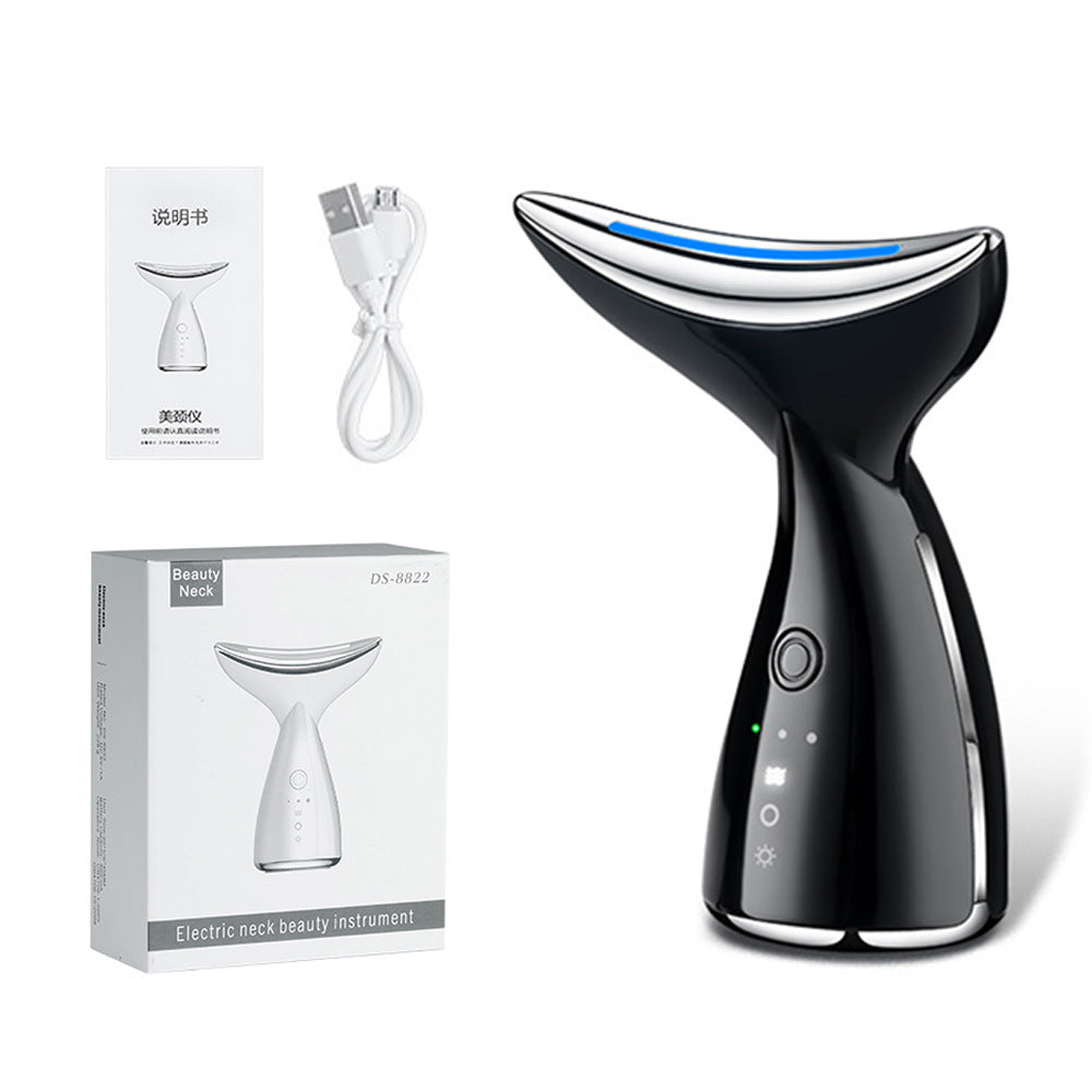 EMS Microcurrent Neck & Face Beauty Device – LED Photon Therapy for Skin Tightening - Skin Care Tools | Buy Online in UK