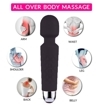 Magic Massage Wand Muscle Relaxation Massager 20 Speed Vibrating Full Body Therapy Motor Vibration - Electric Massagers | Buy Online in UK