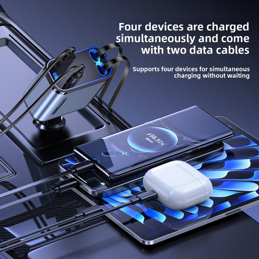 C6 one-to-four mobile phone car charger 120W super fast charging product image