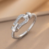 Hot Selling Horseshoe Buckle Necklace Women's Versatile Set