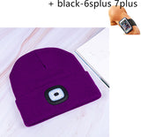 LED luminous knitted hat