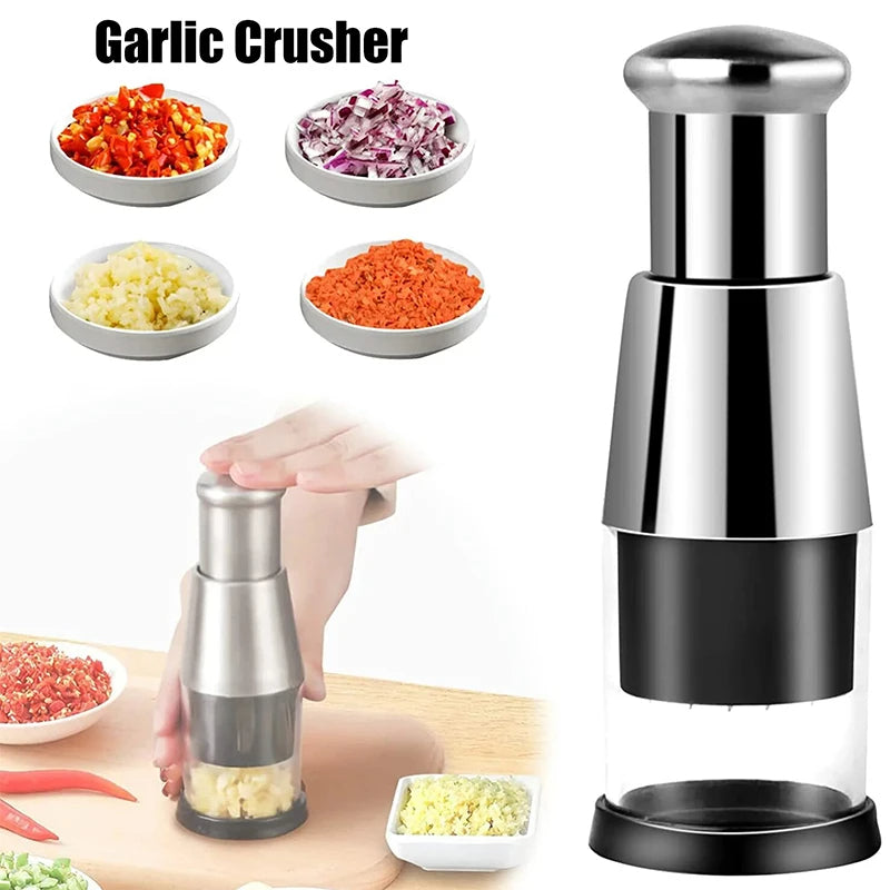 Manual Garlic Crusher & Vegetable Chopper – Multi‑Purpose Hand‑Press Squeezer for Fast Food Prep - Garlic Presses | Buy Online in UK