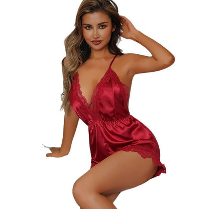 Lightweight Ice Silk Pajamas | Breathable Summer Sleepwear UK - Nightgowns | Buy Online in UK