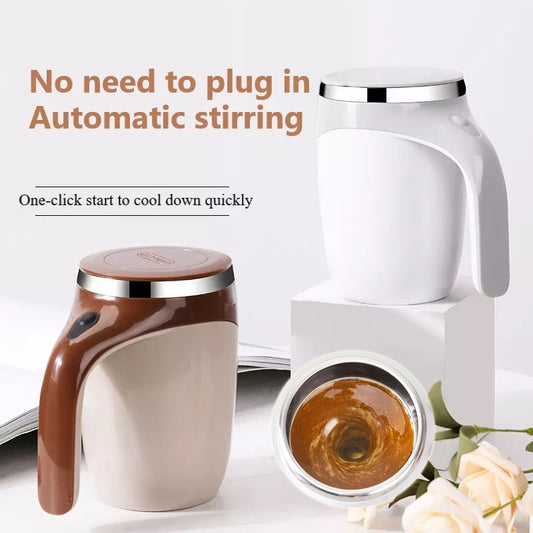 Rechargeable Automatic Stirring Cup – Electric Magnetic Self‑Stirring Coffee & Milkshake Mixer - Milk Frothers & Steamers | Buy Online in UK